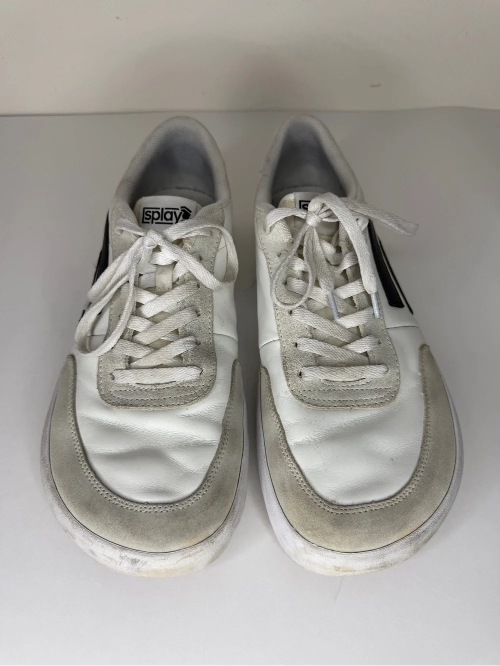 Splay Shoes 101 Graphite Lace Up Low Top Sneakers Retro Barefoot Mens Size 11